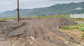 Lokasi Pembuangan Material Normalisasi Sungai Batang Bungkal 