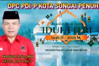 Wakil Ketua DPRD Kota Sungai Penuh sekaligus Ketua DPC PDI-P Kota Sungai Penuh, Hardizal, S.Sos., M.H.,