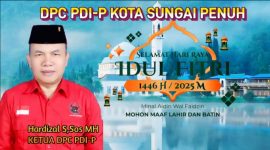 Wakil Ketua DPRD Kota Sungai Penuh sekaligus Ketua DPC PDI-P Kota Sungai Penuh, Hardizal, S.Sos., M.H.,