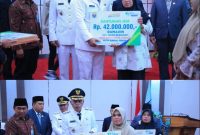 Walikota dan Wakil Walikota Sungai Penuh Serahkan Bantuan  Santunan BPJS 