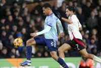 Arsenal vs Fulham (Foto AP/Dave Shopland 