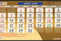Kalender Bulan April