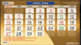 Kalender Bulan April