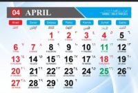 Kalender April 2025