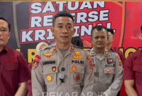 Foto Konferensi Pers Penipuan Puluhan Juta, Eks Pegawai BNI
