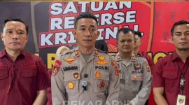 Foto Konferensi Pers Penipuan Puluhan Juta, Eks Pegawai BNI 

