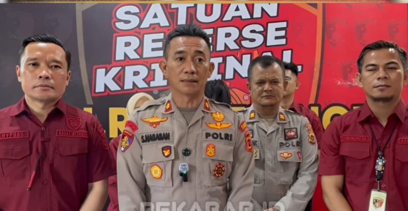 Foto Konferensi Pers Penipuan Puluhan Juta, Eks Pegawai BNI 

