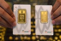 Harga Emas Antam Hari Ini Stabil(Foto Antara)