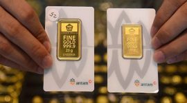Harga Emas Antam Hari Ini Stabil(Foto Antara)