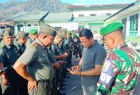 Kodim 0417/Kerinci Sidak HP  Prajurit Cegah Judi Online 