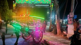 Transportasi Tradisional Bendi menghiasii malam di Kota Sungai Penuh 