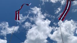 Karamentang Sudah Berkibar Pertanda Kenduri Sko Akan Digelar di Kecamatan Kumun Debai 