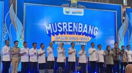 Wawako Sungai Penuh, Azhar Hamzah, menghadiri Musrenbang Rencana Pembangunan Jangka Menengah Daerah (RPJMD) Provinsi Jambi Tahun 2025–2029 
