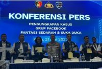 Polri rilis kasus grup Facebook bermuatan konten melanggar ( Foto detikNews)

