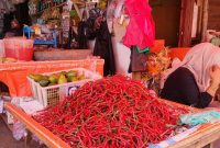 Pedagang Cabe di Pasar Tanjung Bajure Kota Sungai penuh