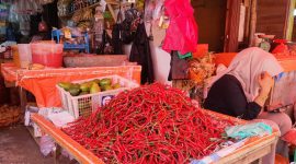 Pedagang Cabe di Pasar Tanjung Bajure Kota Sungai penuh