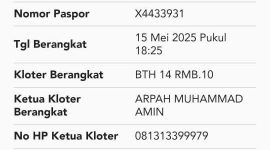 Kabar duka dari Tanah Suci Makkah.Jamaah Calon Haji (CJH) Syofyan  Muhammad Kasidah Meninggal Dunia