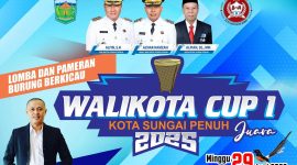 Pameran Burung Berkicau Walikota Cup 1 Kota Sungai Penuh yang akan digelar pada Juni 2025.