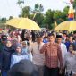 Rombongan Pemkab Kerinci meninjau kondisi infrastruktur dan pelayanan publik di Desa Sungai Kuning, Kecamatan Siulak Mukai.
