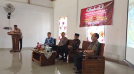 Ketua BEM Nusantara Jambi menyampaikan sambutan dalam acara peluncuran gerakan sosial SORAK NUSANTARA.