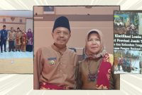 Kepala Desa Talang Lindung, Zulfajri, SH, bersama jajaran dan warga usai diumumkan sebagai wakil Provinsi Jambi dalam Lomba Desa Tingkat Nasional