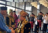 Wakil Wali Kota Sungai Penuh, Azhar Hamzah, menghadiri puncak peringatan Hari Adat Melayu Jambi ke-747 di EV Garden, Jambi, Jumat (27/6/2025).
