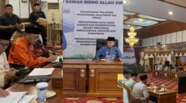 Wakil Wali Kota Sungai Penuh, Azhar Hamzah, saat menghadiri Rakor Peningkatan Kinerja Ekspor Provinsi Jambi di Aula Rumah Dinas Gubernur, Kamis (26/6).