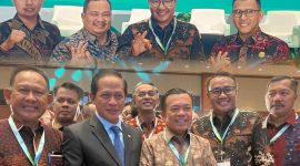 Walikota Sungai Penuh Alfin SH saat menghadiri Rakornas Pengelolaan Sampah Nasional bersama Menteri LHK dan Gubernur Jambi.