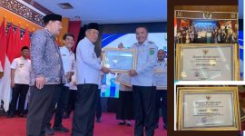 Wali Kota Sungai Penuh, Alfin, SH, menerima penghargaan Aksi Konvergensi Stunting dari Pemerintah Provinsi Jambi, tahun 2025.
