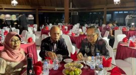 Wakil Wali Kota Sungai Penuh, Azhar Hamzah (kanan), menghadiri Gala Dinner Munas I Forwakada di Yogyakarta, Kamis malam (3/7),