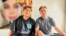 Ikram, anak almarhumah Eli, menyampaikan pernyataan usai penangkapan tersangka pembunuhan ibunya oleh pihak kepolisian.