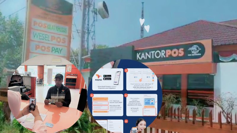 Petugas Pos Indonesia melayani pencairan BSU 2025 dengan sistem open payment di Kota Sungai Penuh.(Foto PT Pos Indonesia Sungai penuh)
