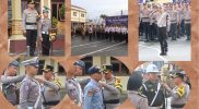 Barisan personel Polres Kerinci, TNI, Satpol PP, dan Dishub saat mengikuti apel Operasi Patuh Siginjai 2025
