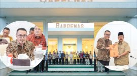 Walikota Sungai Penuh, Alfin, SH, saat menyampaikan usulan prioritas pembangunan daerah kepada Menteri PPN/Kepala Bappenas RI di Jakarta.

