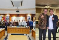 Walikota Alfin menyampaikan usulan pemanfaatan Hutan Produksi dan penanganan sampah kepada Menteri Kehutanan RI saat audiensi di Jakarta ( Foto Humas Pemkot)