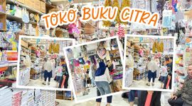 Ramai pengunjung di Toko Buku Citra jelang tahun ajaran baru. ( Foto iNBrita)
