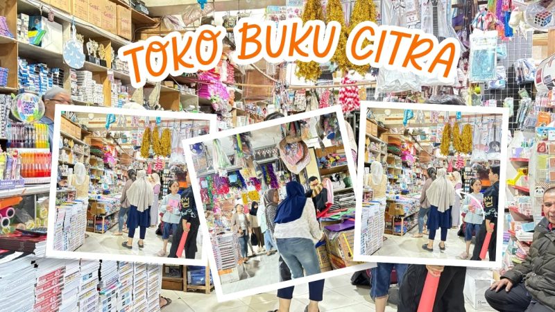 Ramai pengunjung di Toko Buku Citra jelang tahun ajaran baru. ( Foto iNBrita)
