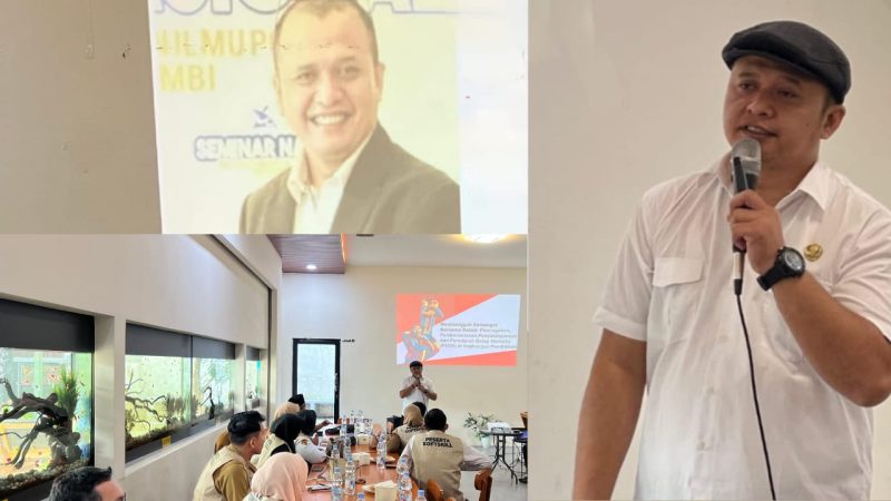 Citra Darminto saat menyampaikan materi penguatan soft skill bagi guru BK se-Kota Jambi dalam pelatihan P4GN.