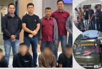 Kepala Rutan Sungai Penuh, Sahat Parsaulian Sihombing, saat melepas pemindahan lima anak binaan ke LPKA Muara Bulian, Senin (21/7/2025).

