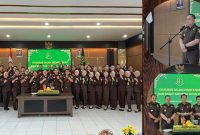 Suasana keakraban saat Kejari Sungai Penuh menggelar syukuran memperingati Hari Bhakti Adhyaksa ke-65, Selasa (22/7/2025).