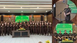 Suasana keakraban saat Kejari Sungai Penuh menggelar syukuran memperingati Hari Bhakti Adhyaksa ke-65, Selasa (22/7/2025).