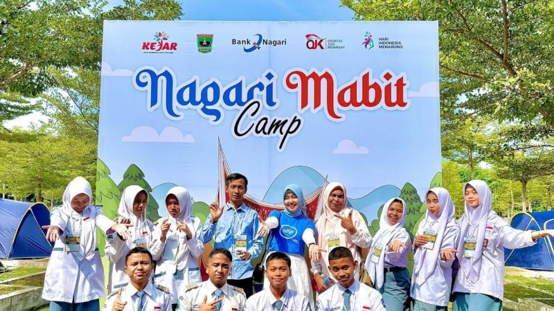 SMAN 1 Solsel mewakili Kabupaten Solok Selatan dalam Mabit Camp Bank Nagari di Padang, 25–26 Juli 2025.