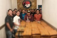 Ratusan paket ganja disita dalam pengungkapan kasus narkotika oleh Satresnarkoba Polresta Jambi. ( Foto Jambi one)