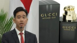 Kolase foto Wakil Presiden Gibran dan Farfum Gucci ( Foto Google)