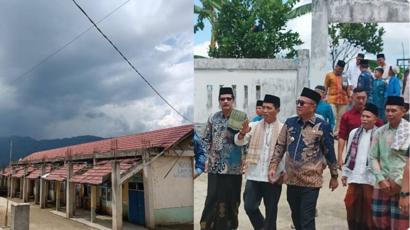 Wali Kota Sungai Penuh, Alfin SH, saat meninjau kondisi SD Negeri 69 Kampung Tengah, Kamis (1/8/2025).