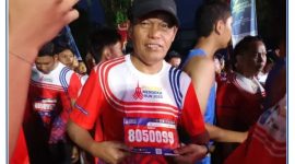 Wakil Walikota Sungai Penuh, Azhar Hamzah, menghadiri Presisi Merdeka Run 2025 di Lapangan Kantor Gubernur Jambi, Minggu (3/8).