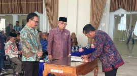 Penandatanganan Piagam Audit Intern sebagai simbol penguatan pengawasan internal Pemkab Kerinci.