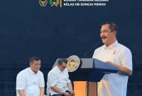 Hidayat, Kepala Kanwil Ditjenpas Jambi, menghadiri pembukaan Indonesian Prison Products and Arts Festival (IPPAFEST) 2025 di Aloha Pasir Putih PIK 2, Jakarta, (Foto Humas)