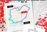 Peta rekayasa lalu lintas di wilayah Pasar Semurup, Kecamatan Air Hangat, dalam rangka peringatan HUT RI ke-80