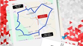 Peta rekayasa lalu lintas di wilayah Pasar Semurup, Kecamatan Air Hangat, dalam rangka peringatan HUT RI ke-80